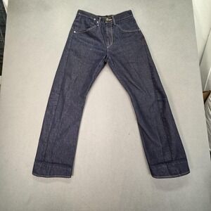 Dark Indigo Blue Rigid Levis Engineered Jeans Twisted Denim Fits 28x29
